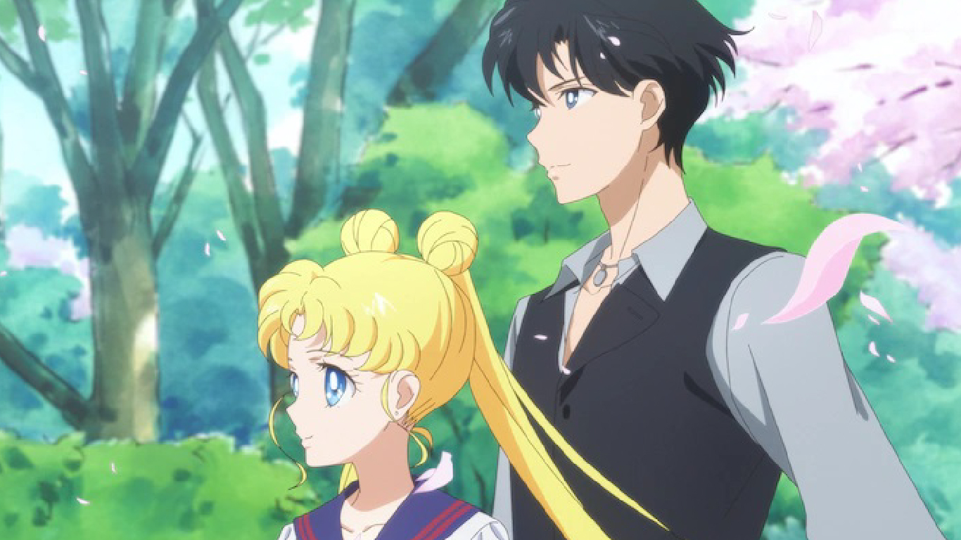 Usagi y Mamoru en el video de Happy Marriage Song
