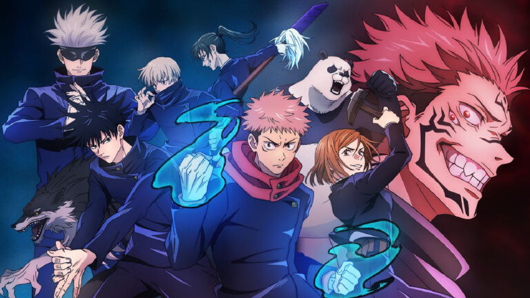 Megumi y Shikigami juntos en el coleccionable de Jujutsu Kaisen
